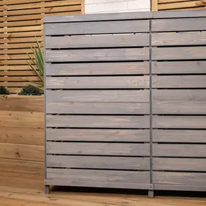 Pack of 6 Grey Washed Back Panels Only For SA BINS Triple Bin Storage