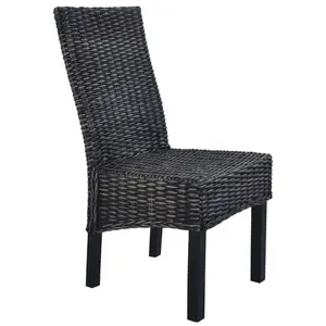 Hemsworth Dining Chair (Set of 4) Dark Grey with White Wash Finish