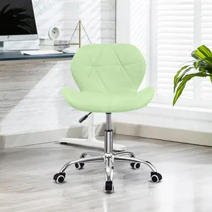 Erltrud Desk Chair Light Green / Velvet