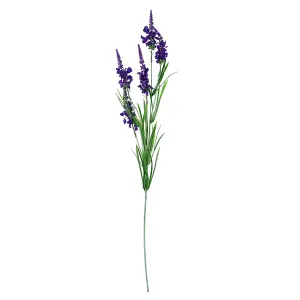 Pack of 6 x 80cm Purple Larkspur Artifical Stem