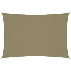 Berkfield Sunshade Sail Oxford Fabric Rectangular 2.5x4.5 m Beige