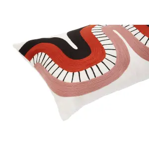 Bosie Ozella Curve Pattern Rectangular Cushion