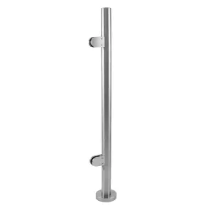 MonsterShop Stainless Steel Balustrade, End Post, 110cm H