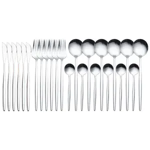 Canora Grey Szeto 4 Piece Stainless Steel Cutlery Set , Service for 1 Silver