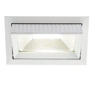 Luminosa Axial Integrated LED Recessed Light Matt White, Glass