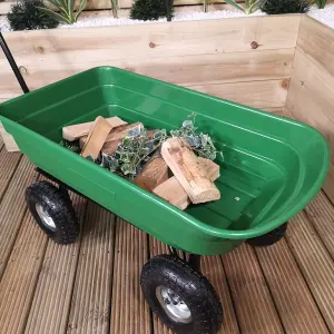 75 Litre 200Kg Capacity Tipping Garden Dump Cart or Truck Trolley or Wheelbarrow