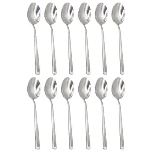 Tondo Stainless Steel Dessert Spoons - 21cm - Pack of 12