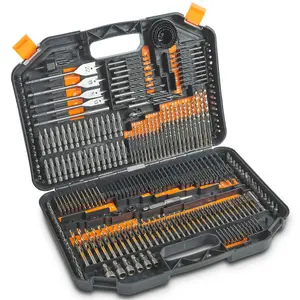 VonHaus Drill Bit Set, 246pc Combination Set with Screwdriver, Masonry and Wood Bits, Comes with a Storage Case