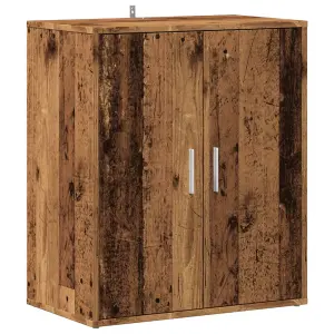 Berkfield Shoe Cabinet Old Wood 60x35x70 cm Engineered Wood