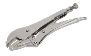 Sealey Locking Pliers Straight Jaws 185mm 0-30mm Capacity AK6822