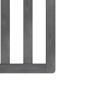 3x2.5ft Outdoor Grey Cross Top Garden Wooden Gate Fence Patio Gate