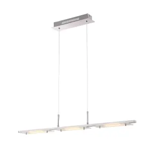 Luminosa Classic LED Hanging Pendant Chrome, Warm White 3000K 960lm