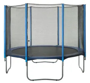 Trampoline Replacement Enclosure Safety Net, fits for 15 FT. Round Frames using 8 Straight Poles - Net Only