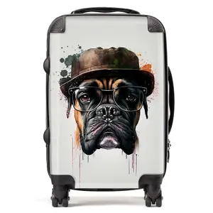 Boxer Dog Splashart Suitcase - Cabin