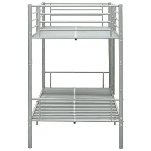 Berkfield Bunk Bed Grey Metal 90x200 cm