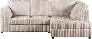 Jumbo Cord (High Back) 4 Seater Corner Sofa