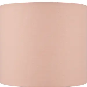 Pink & Clear Glass Fabric LED Table lamp