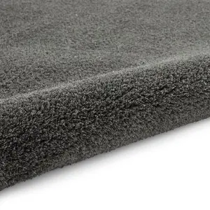 Charcoal Shaggy Washable Plain Modern Rug For Living Room Bedroom & Dining Room-80cm X 150cm