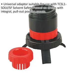 Versatile Universal Drum Adaptor with Pouring Spout for ys09022 Solvent Safety Funnel