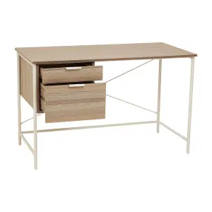 Interiors by Premier Bradbury Light Oak Veneer Desk With Drawers