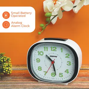 Analogue Quartz Movement / Crystal Alarm Tabletop Clock