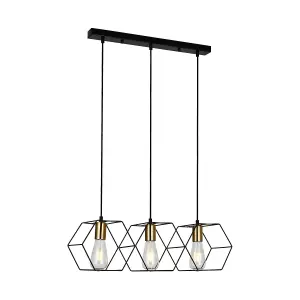 Luminosa Aina Modern 3 Light Bar Pendant Ceiling Light, E27