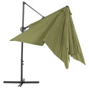 Cantilever Parasol 2.45 x 2.45 m Green MONZA II