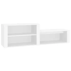 Berkfield Shoe Cabinet White 150x35x45 cm Engineered Wood