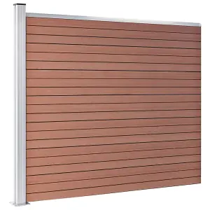 Berkfield Fence Panel WPC 175x146 cm Brown