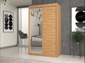 IGA 120 Mirror Wardrobe Artisan Oak