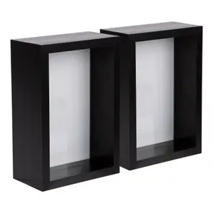 Nicola Spring - 3D Deep Box Photo Frames - 4" x 6" - Pack of 2