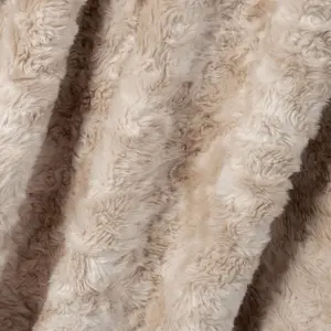 icon Luxury Faux Fur Throw Blanket Natural