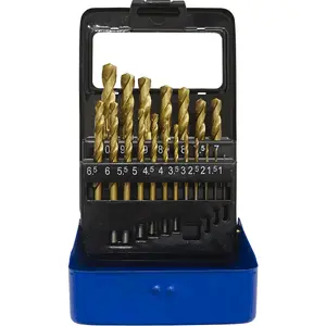 19 Piece HSS Drill Bit Set with Split Point Tips - Precision Sizes from 1mm to 10mm