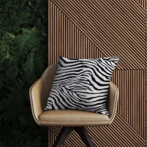 Zebra Texture Pattern Outdoor Cushion 60cm x 60cm