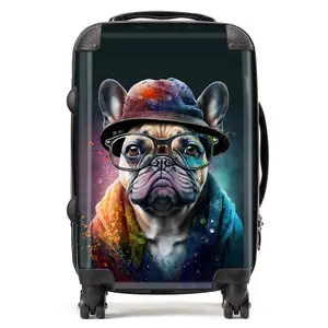 French Bulldog Dog Splashart Suitcase - Cabin