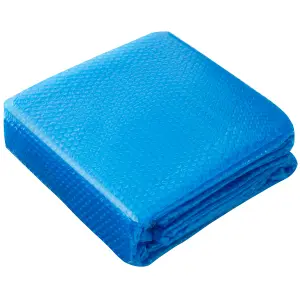 Pool Cover - round, floating, protects and warms the water - 250 cm diameter blue