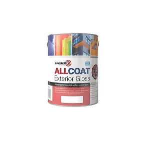 Zinsser Allcoat Exterior Water Based Gloss White 5L