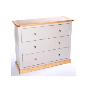 Bomporto 6 Drawer Chest of Drawers Chrome Knob