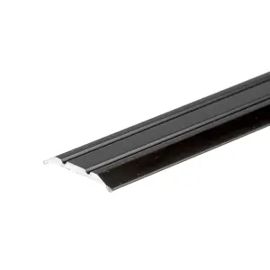 Anodised aluminium door floor bar edge trim threshold 930mm x 25mm a12 black