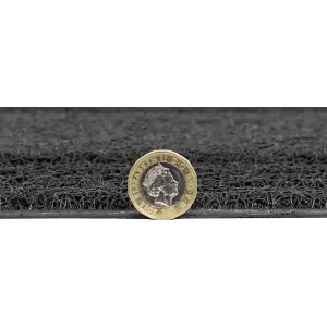 JVL Mud Grabber Spaghetti Scraper Doormat, 40x60cm, Grey Border