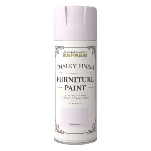 Rust-Oleum China rose Matt Chalky effect Multi-surface Spray paint, 400ml