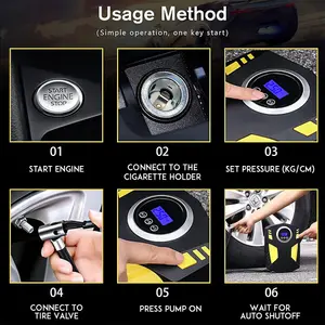 Alivio Digital Car Tire Inflator - Air Compressor, Digital Air Pump for Car Tyres Boot Accessories,