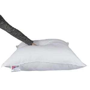 Homescapes Goose Feather & Down Euro Continental Square Pillow Pair - 80cm x 80cm (32"x32")