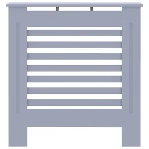 Sturdy and Durable MDF Radiator Cover Grey 78 cm