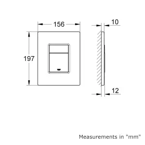 Grohe Even & Euro Alpine White Back to wall Toilet & cistern with Soft close seat & Concealed cistern