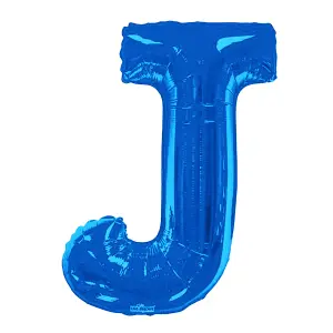 Kaleidoscope 34 Inch Foil Letter Blue Balloon Blue (E)