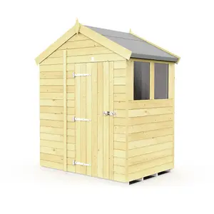 DIY Sheds 7x4 Apex Shed - Single Door With Windows