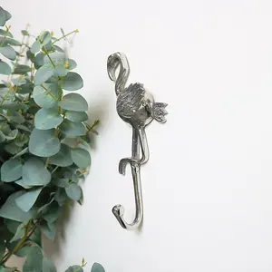 Melody Maison Silver Flamingo Wall Hook