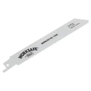 Reciprocating Saw Blade 150mm Length 10tpi Bi Metal Pack of 5 by Ufixt