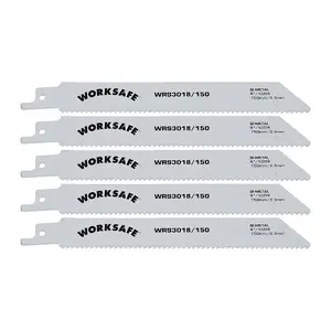 Reciprocating Saw Blade 150mm Length 10tpi Bi Metal Pack of 5 by Ufixt